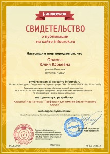 Свидетельство проекта infourok.ru №163672